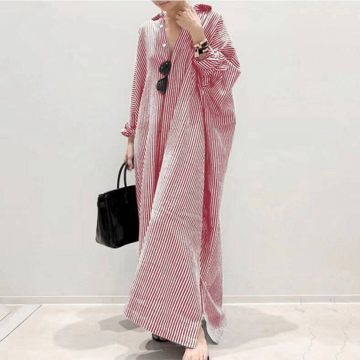 LINNAEA™ - Everyday Stripped Maxi Dress