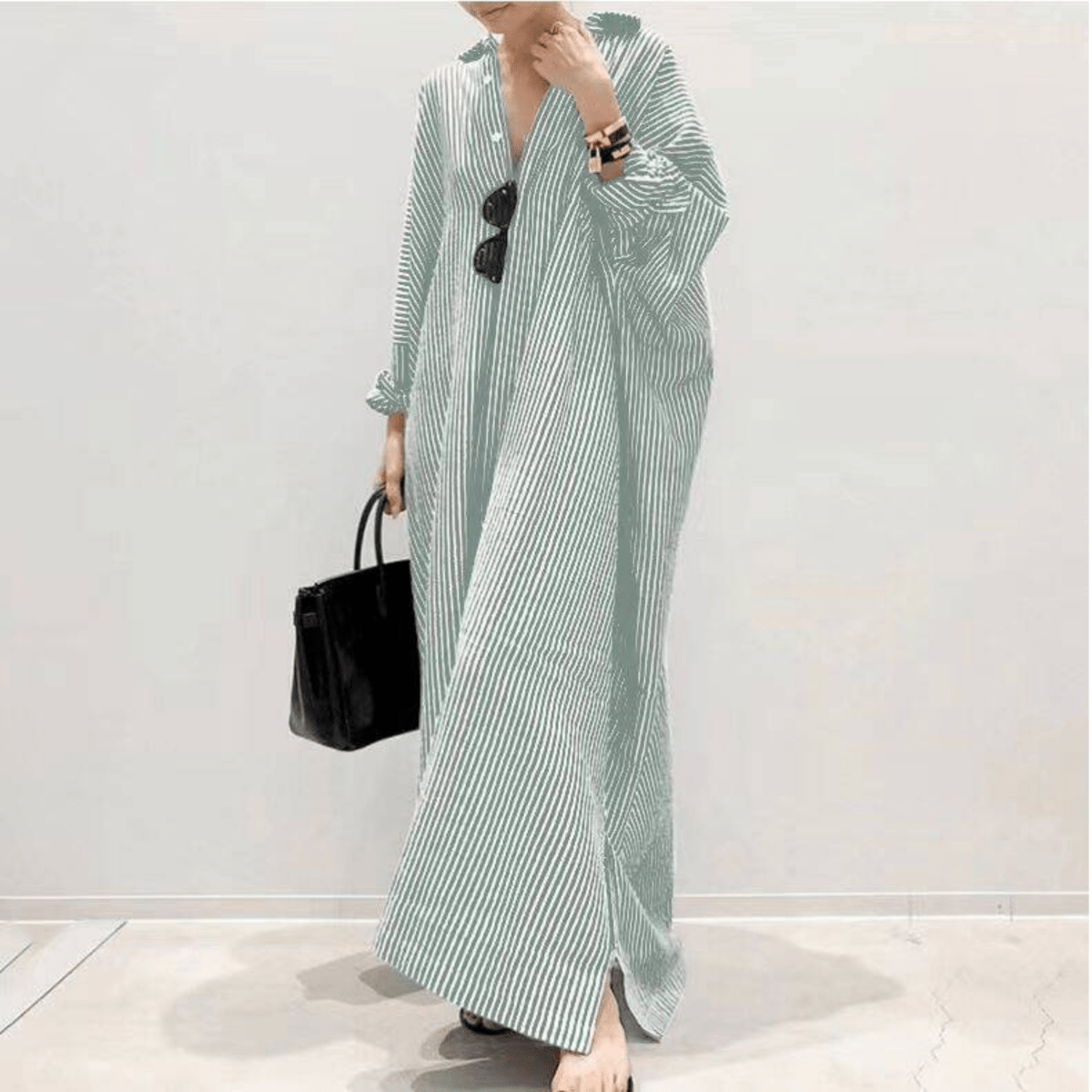 LINNAEA™ - Everyday Stripped Maxi Dress
